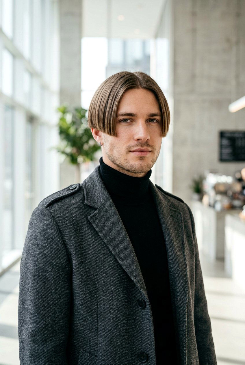 20 Stylish Curtain Haircut Ideas for Men With Straight Hair