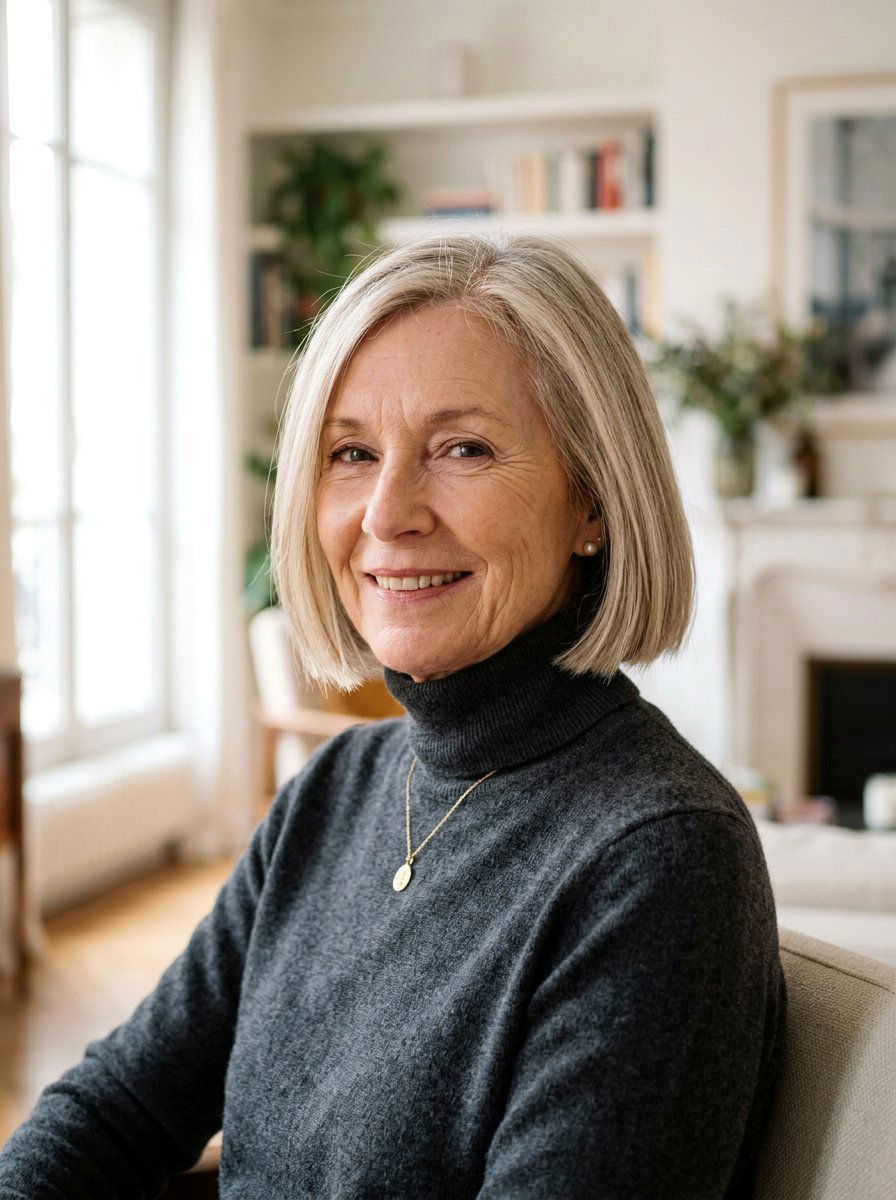 Blunt Cut French Bob For Fine Hair - 20 older women haircut ideas for thin hair - 20 older women haircut ideas for thin hair