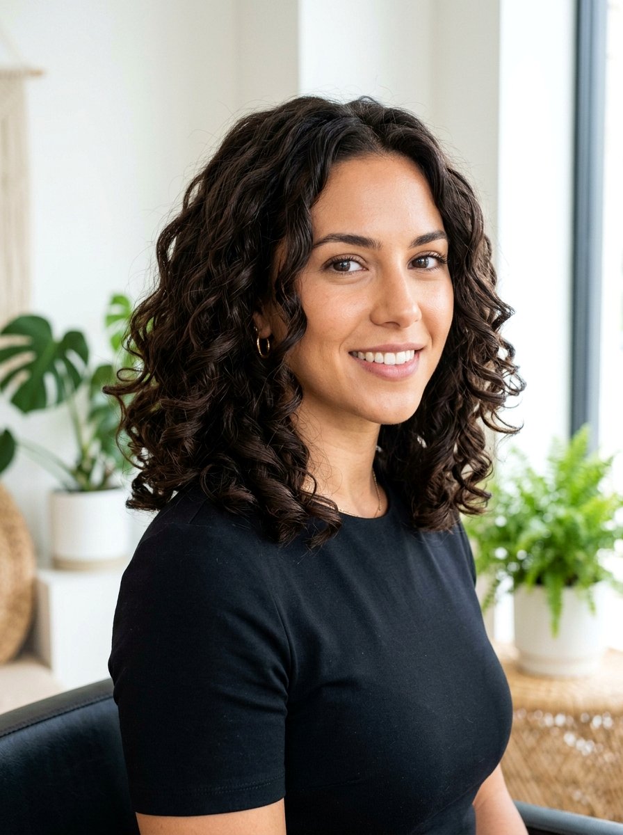 Blunt Cut Lob For Loose Curls - 20 haircut for loose curl pattern women - 20 haircut for loose curl pattern women