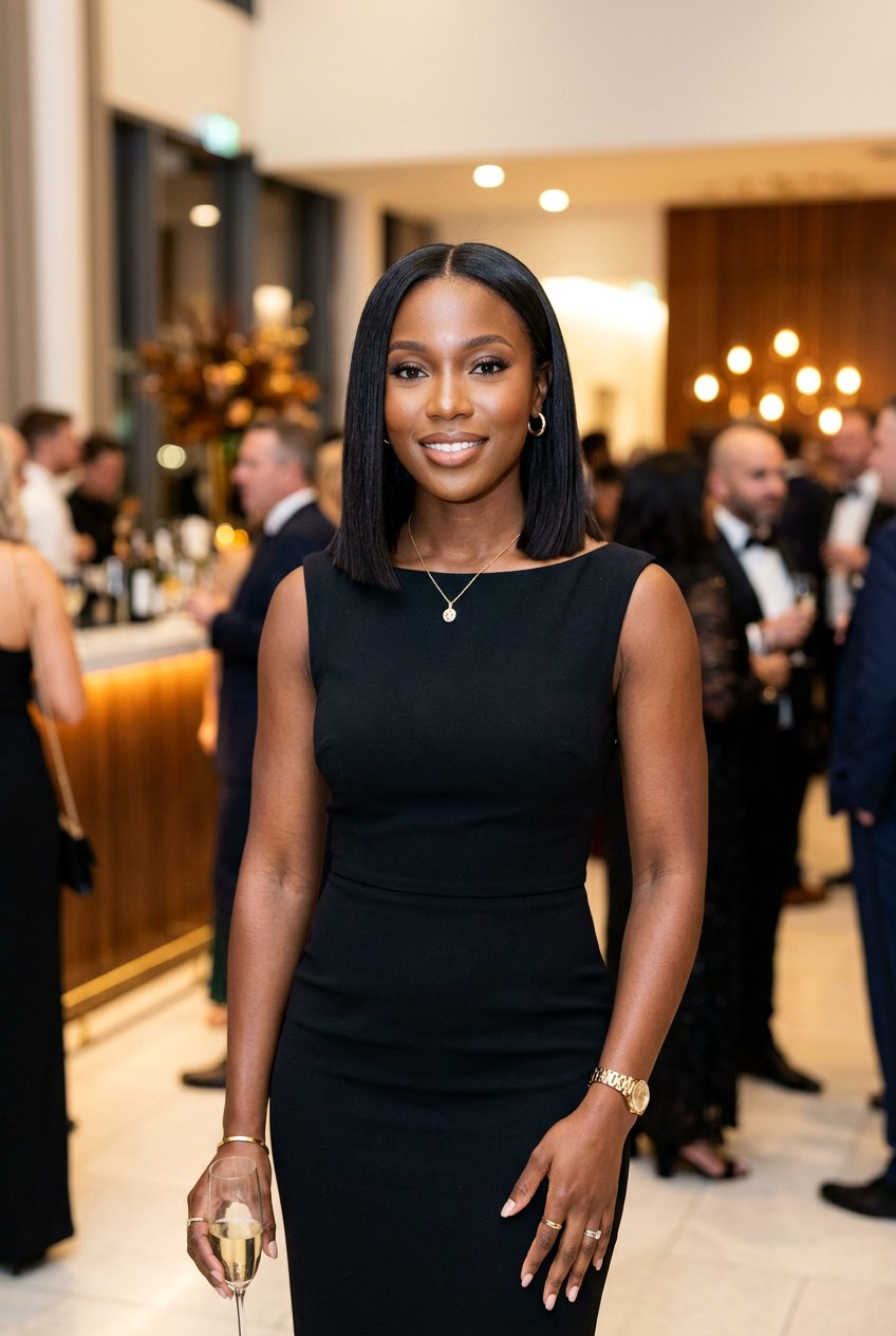 Blunt Cut Lob - 20 black women mature hairstyle ideas - 20 black women mature hairstyle ideas