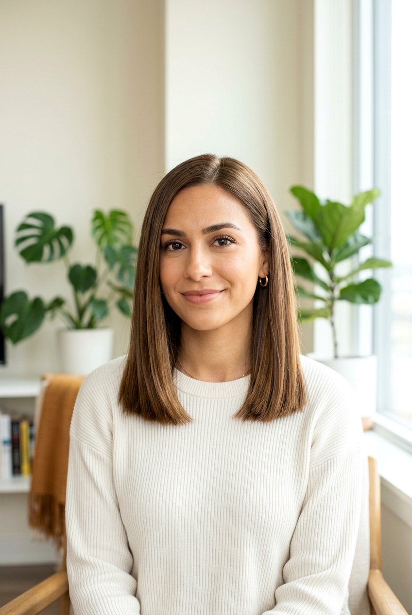 Blunt Cut Mid Length - 20 business casual hairstyles - 20 business casual hairstyles