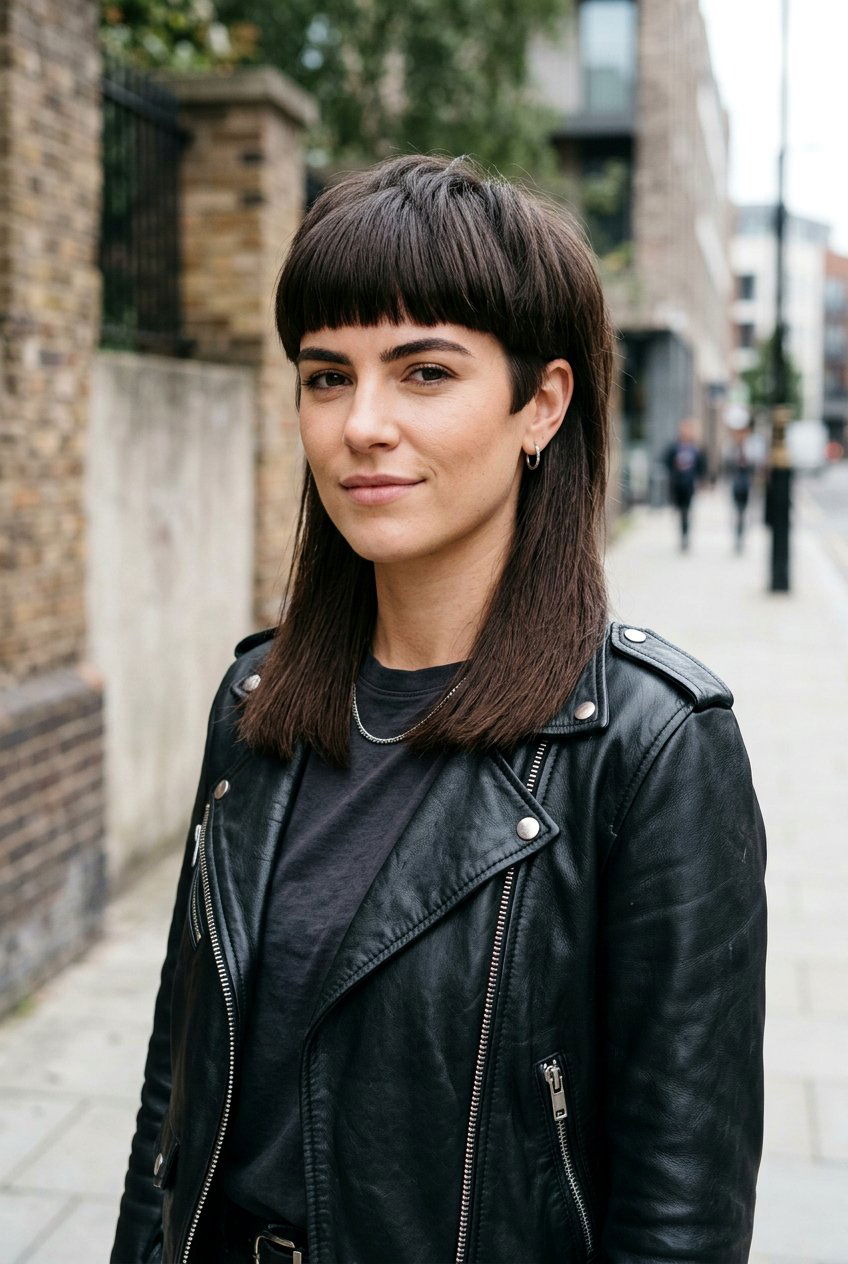 Blunt Cut Mullet For Heavy Thick Hair - 20 mullet haircut for thick hair women - 20 mullet haircut for thick hair women