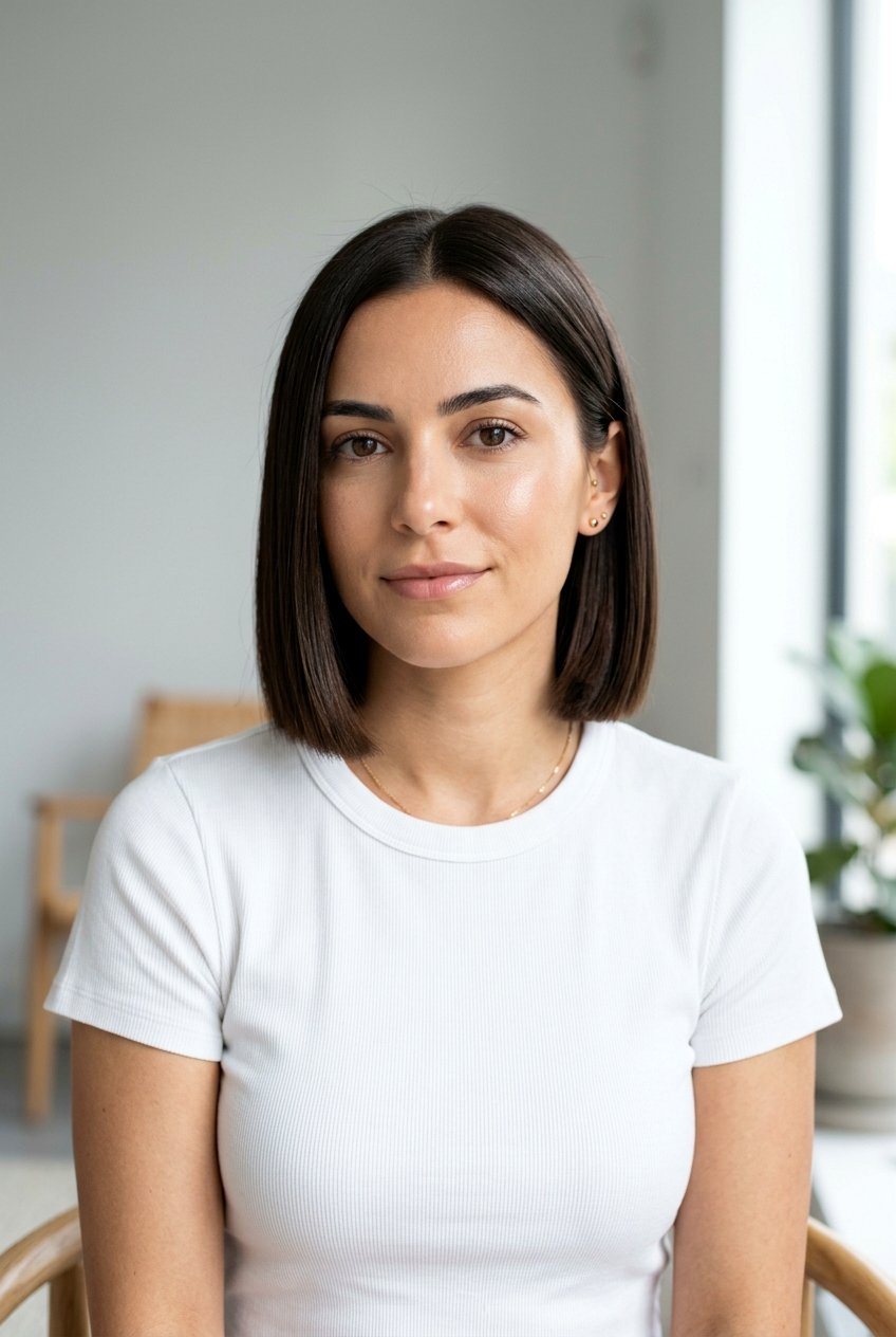 Blunt Cut Short Hair - 20 easy short haircut for busy mornings - 20 easy short haircut for busy mornings