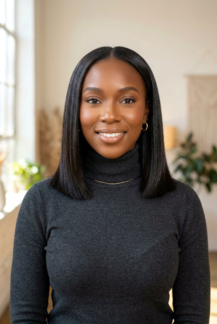 Blunt Cut Shoulder Length Silk Press - 20 black women shoulder length silk press ideas - 20 black women shoulder length silk press ideas