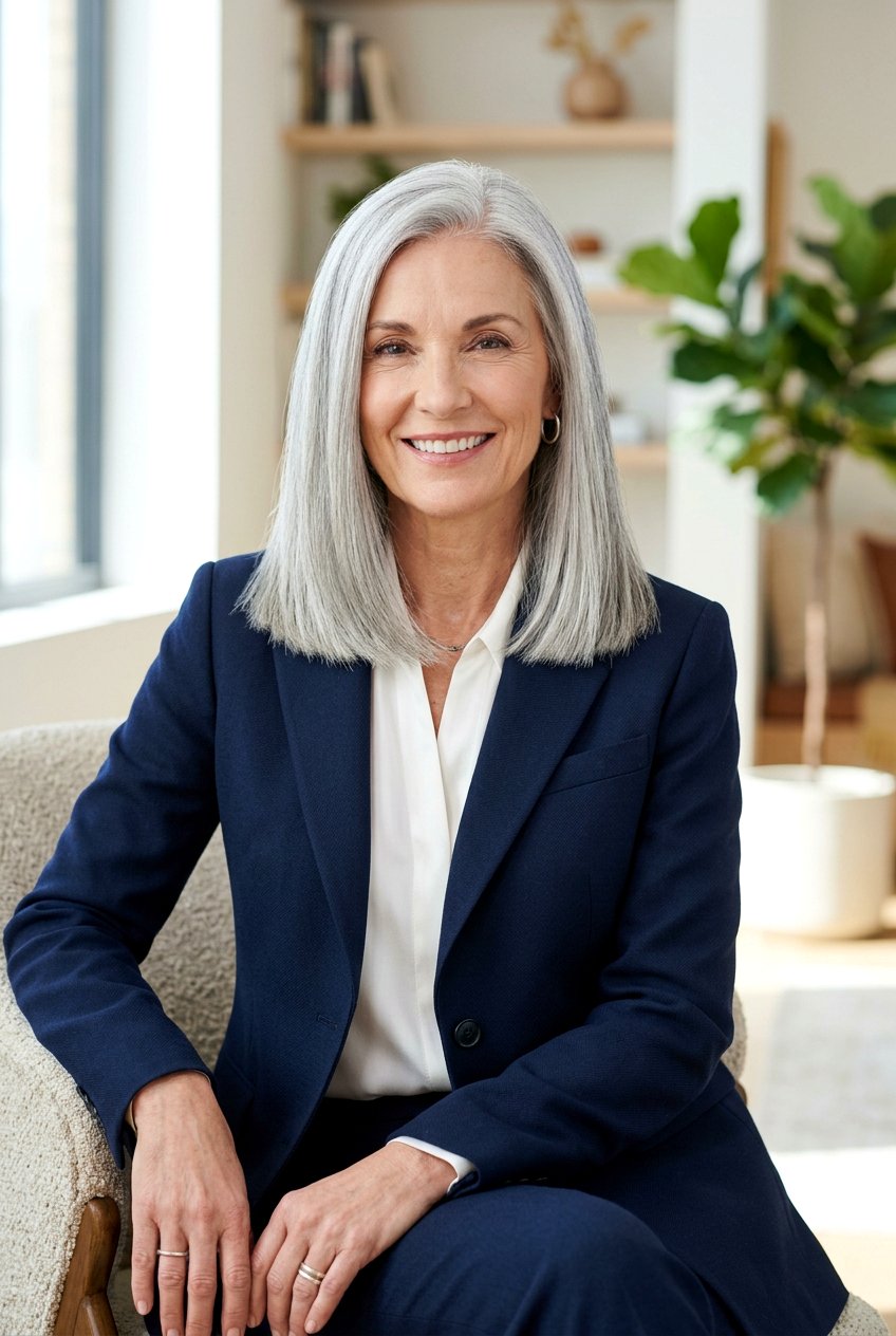 Blunt Cut Silver Gray Hair - 20 mature women silver gray hair ideas - 20 mature women silver gray hair ideas