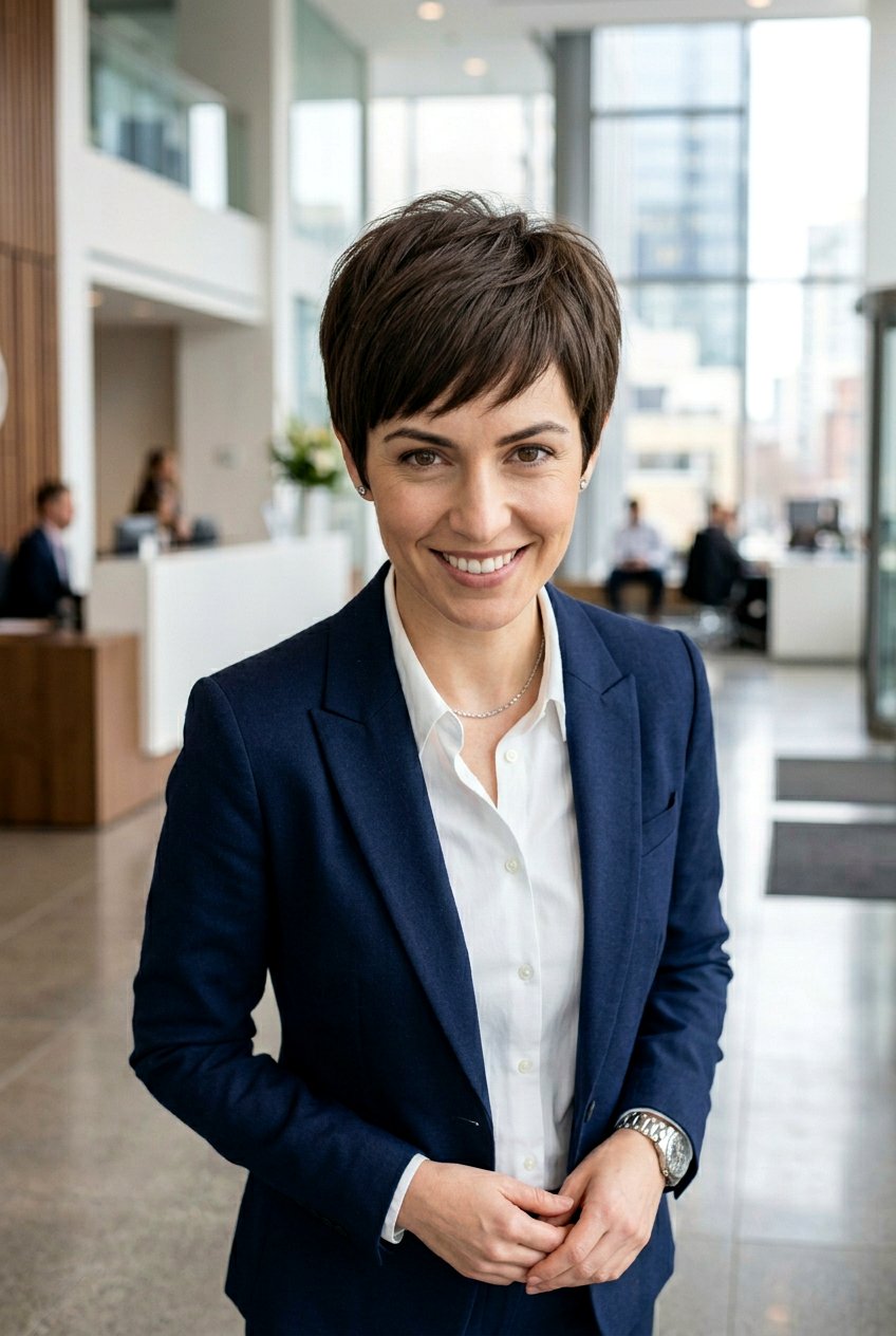 Blunt Cut Soft Pixie - 20 modern pixie haircut with softness - 20 modern pixie haircut with softness