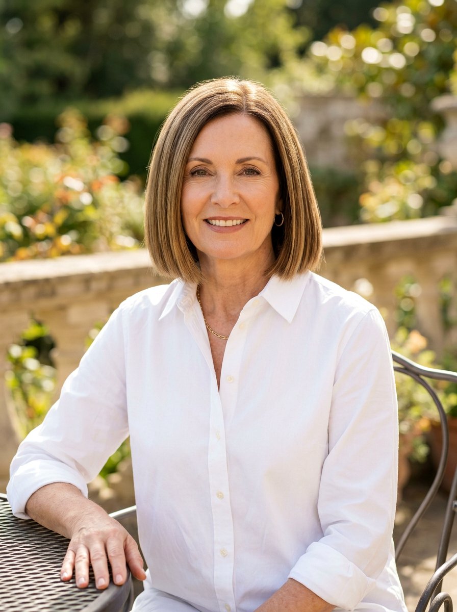 Blunt Cut Straight Bob - 20 straight bob haircut for mature women - 20 straight bob haircut for mature women