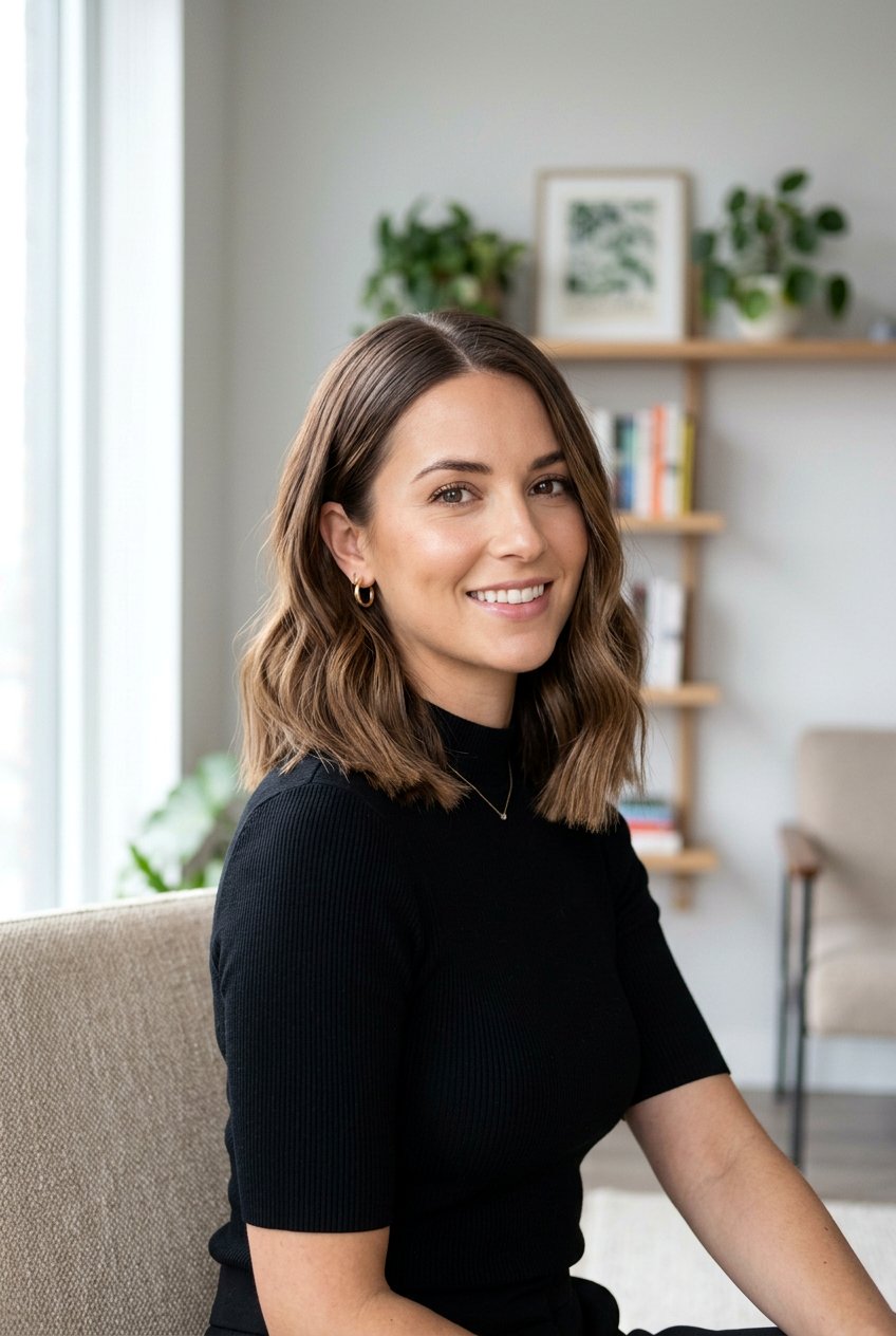 Blunt Cut With Loose Waves - 20 casual loose waves hairstyle - 20 casual loose waves hairstyle