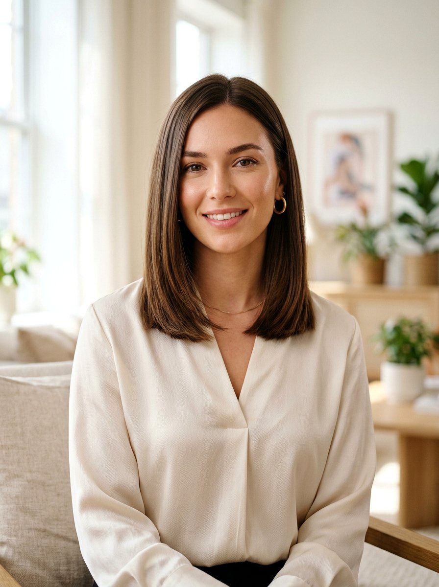 Blunt Cut With Subtle Layers - 20 elegant shoulder length haircut with layers - 20 elegant shoulder length haircut with layers