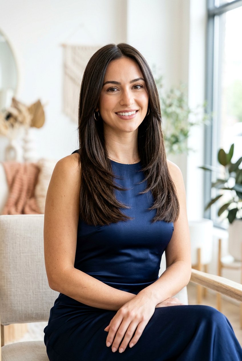 Blunt End Long Layers - 20 long layers for heart shaped face women - 20 long layers for heart shaped face women