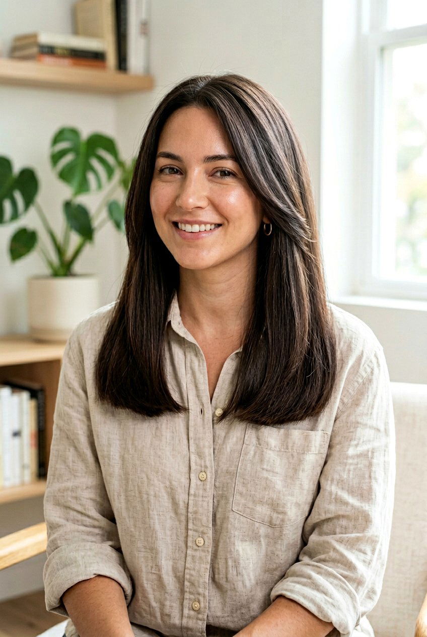 Blunt Ends With Surface Layers - 20 layered haircut for long fine straight hair - 20 layered haircut for long fine straight hair