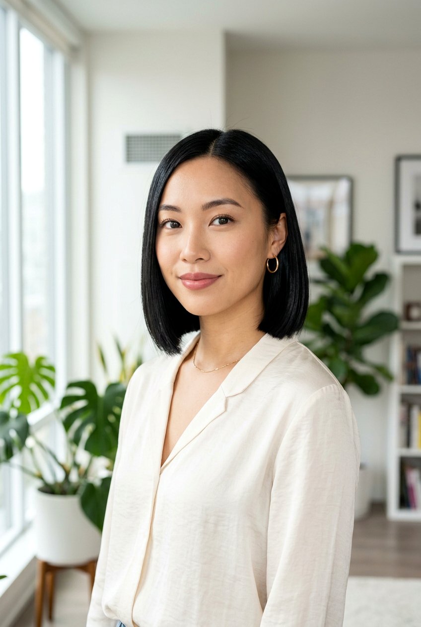 Blunt Glossy Black Bob - 20 glossy black bob haircut - 20 glossy black bob haircut