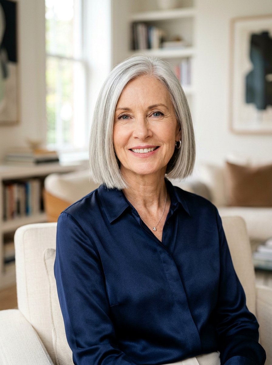 Blunt Jaw Length Bob - 20 jaw length bob for fine hair over 60 - 20 jaw length bob for fine hair over 60