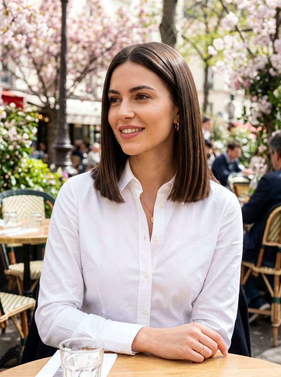 Blunt Lob - 20 shoulder length haircut ideas for women - 20 shoulder length haircut ideas for women