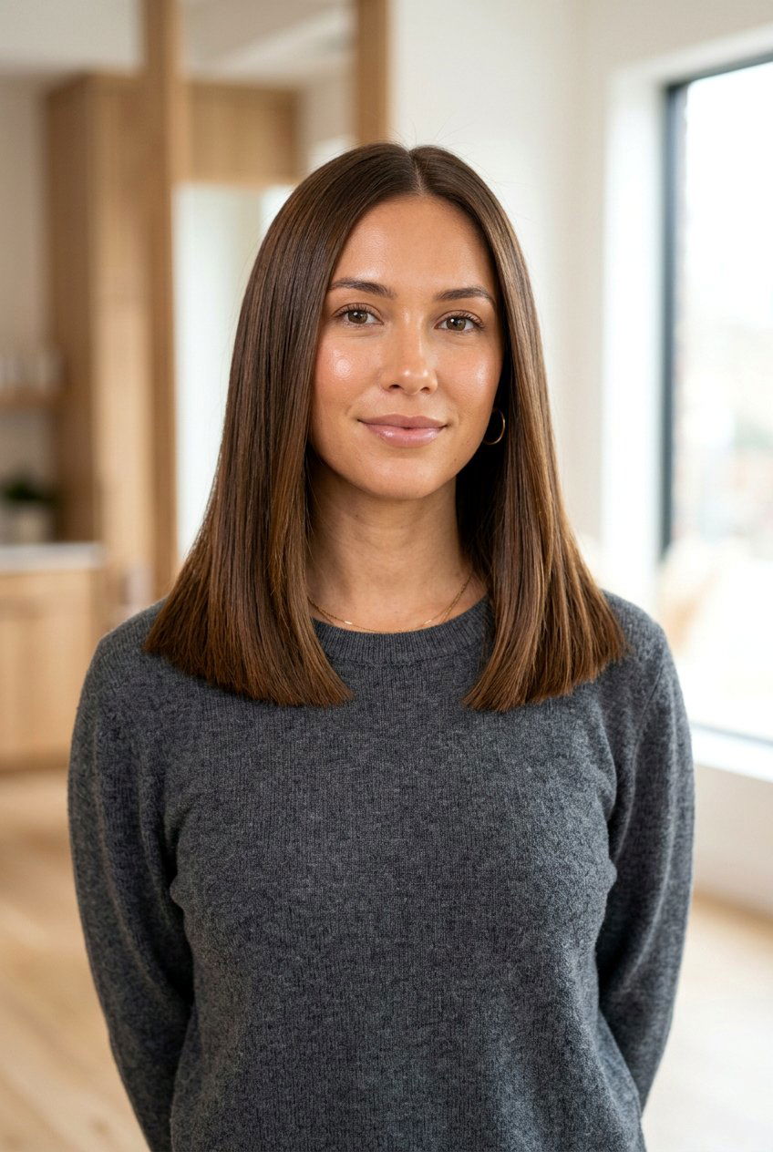 Blunt Lob - 20 straight hairstyles for short hair - 20 straight hairstyles for short hair