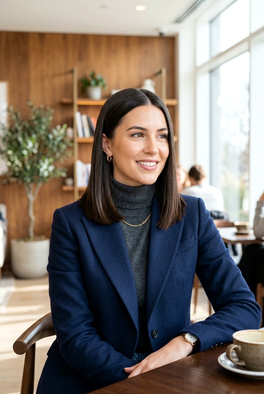 Blunt Lob - 20 winter haircut ideas for women - 20 winter haircut ideas for women