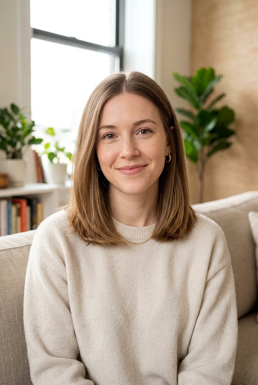 Blunt Lob With Center Part For Fine Hair - 20 blunt lob with center part - 20 blunt lob with center part