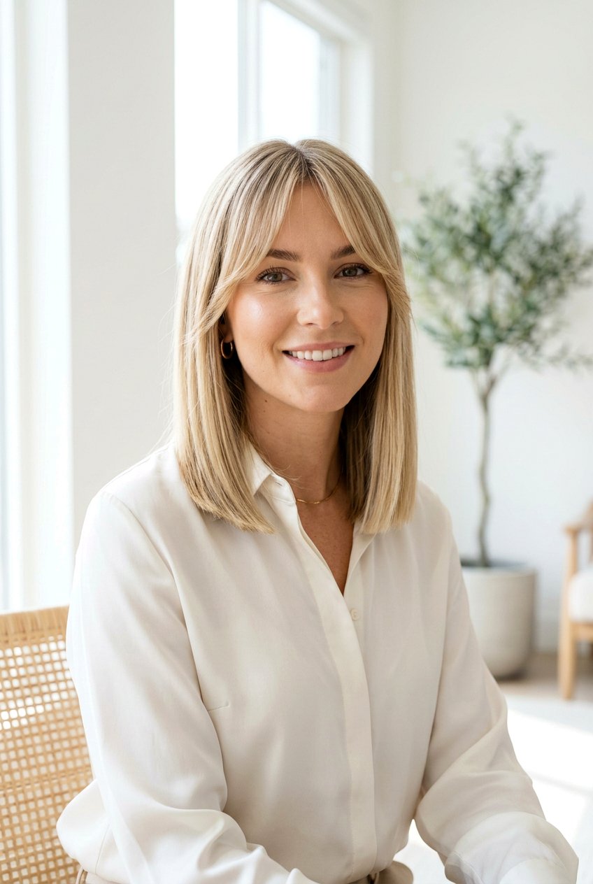 Blunt Lob With Curtain Bangs - 20 curtain bangs with lob for fine hair - 20 curtain bangs with lob for fine hair