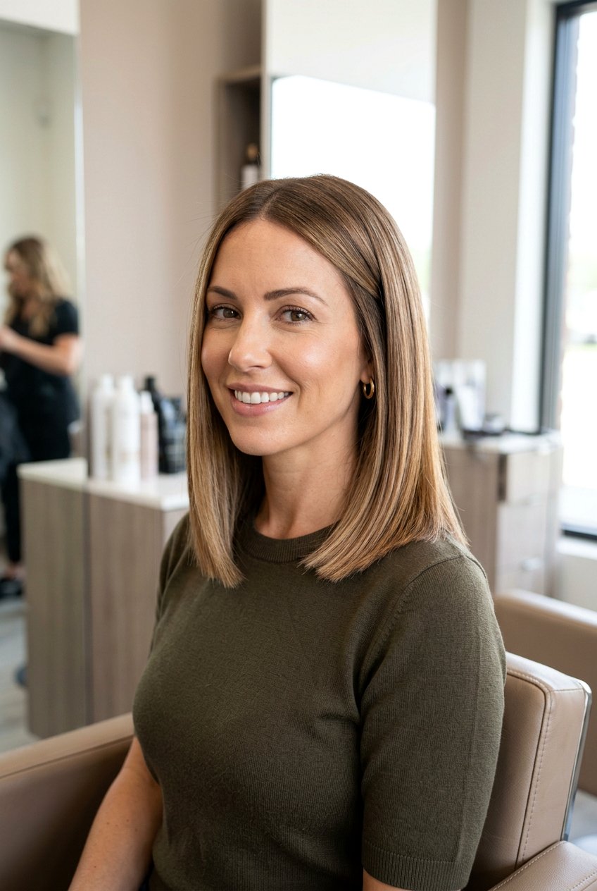 Blunt Lob for Thinning Hair - 20 hairstyles for alopecia women - 20 hairstyles for alopecia women