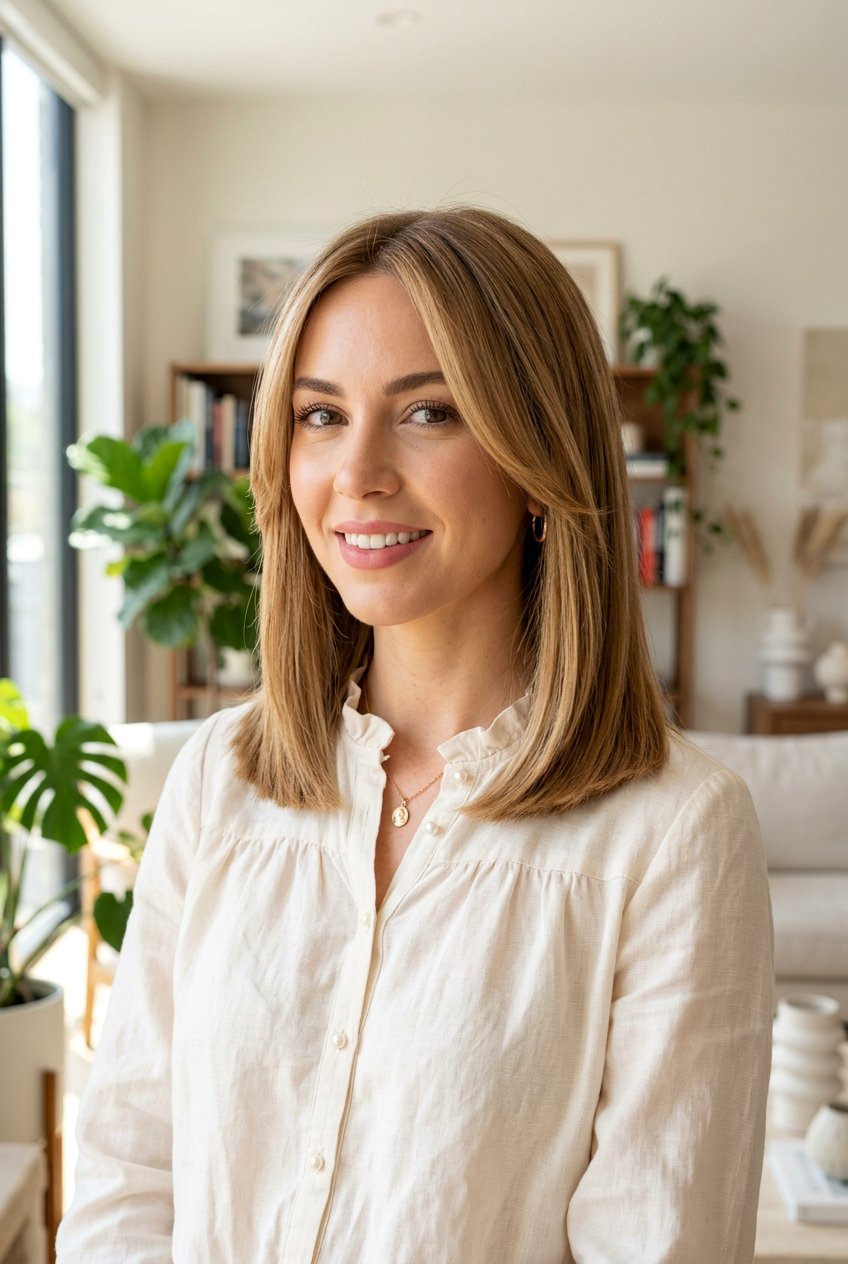 Blunt Lob with Face Framing Pieces - 20 blunt haircut for thin ends - 20 blunt haircut for thin ends