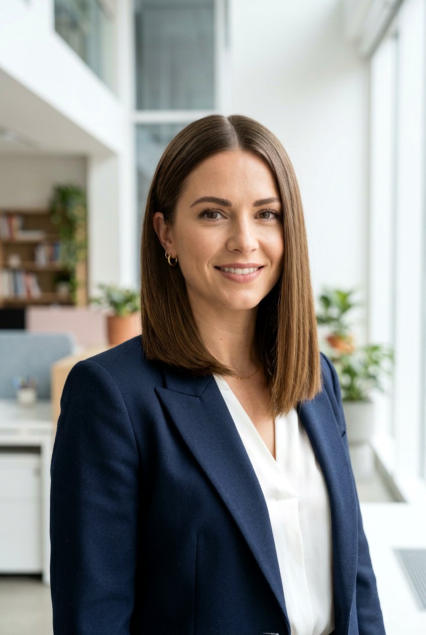 Blunt Lob - 20 office hairstyle for thin fine hair - 20 office hairstyle for thin fine hair