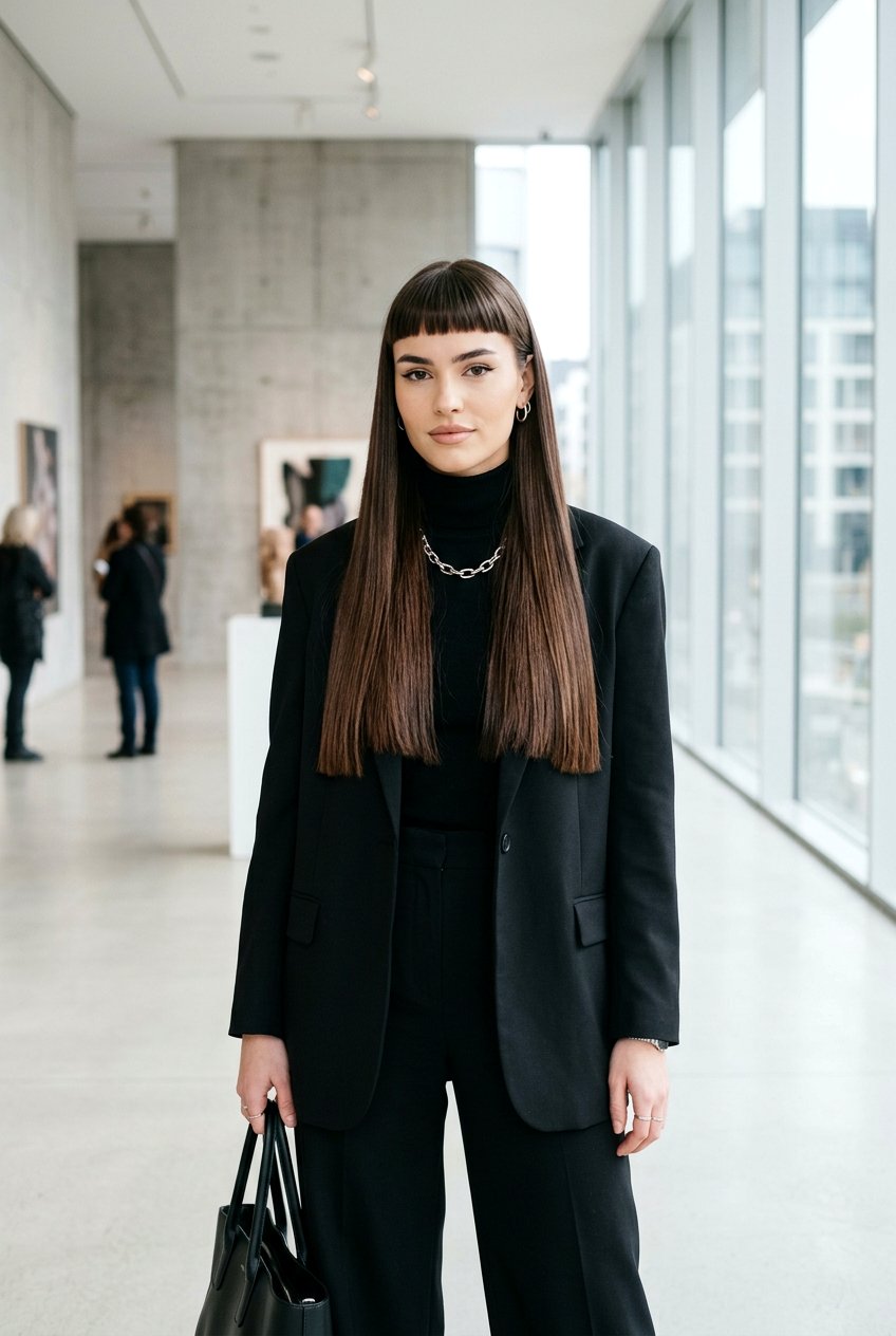 Blunt Long Hair With Baby Bangs - 20 blunt long haircut with bangs - 20 blunt long haircut with bangs