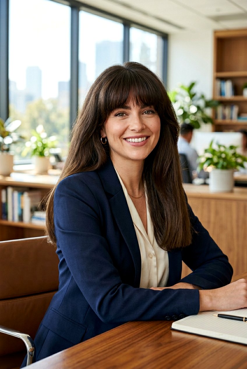 Blunt Long Hair With Voluminous Bangs - 20 blunt long haircut with bangs - 20 blunt long haircut with bangs