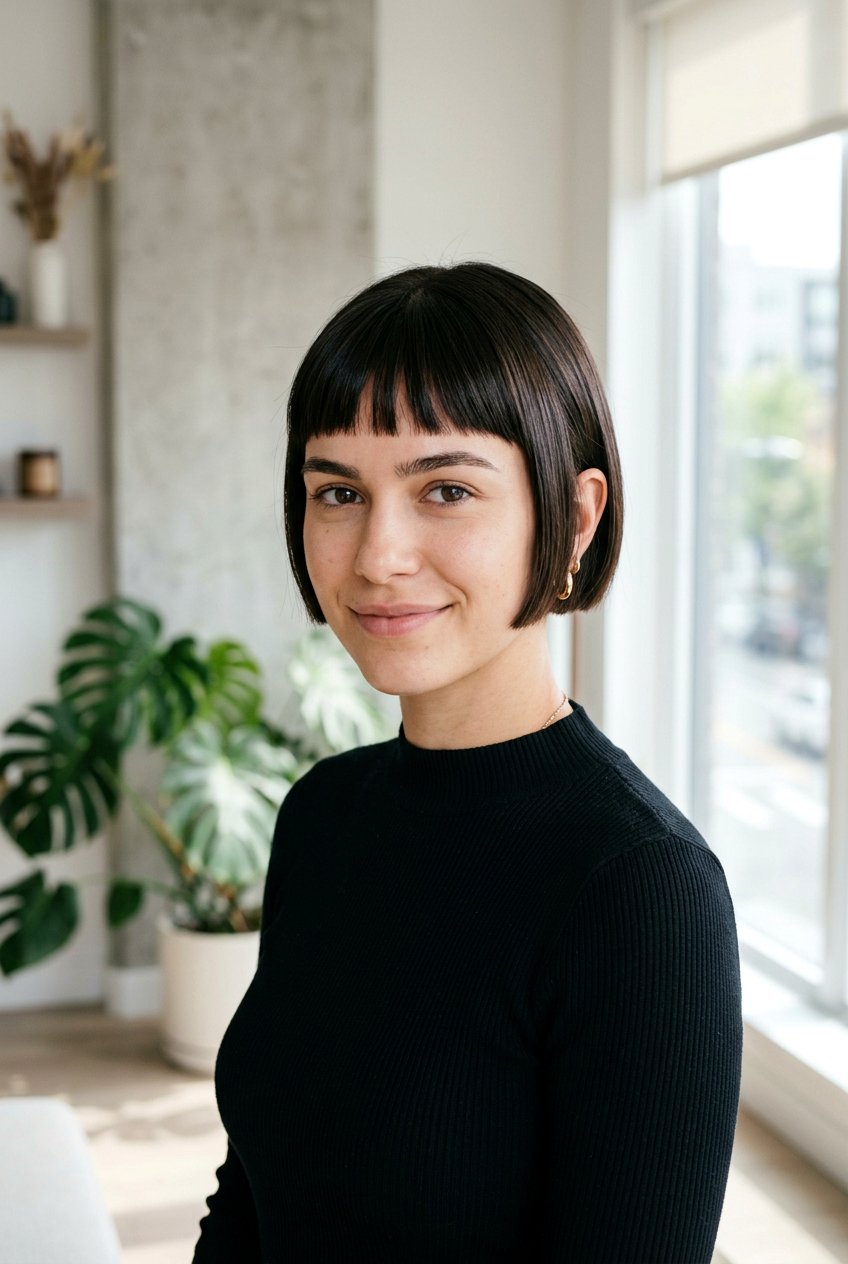 Blunt Micro Bob - 20 blunt haircut for thin ends - 20 blunt haircut for thin ends