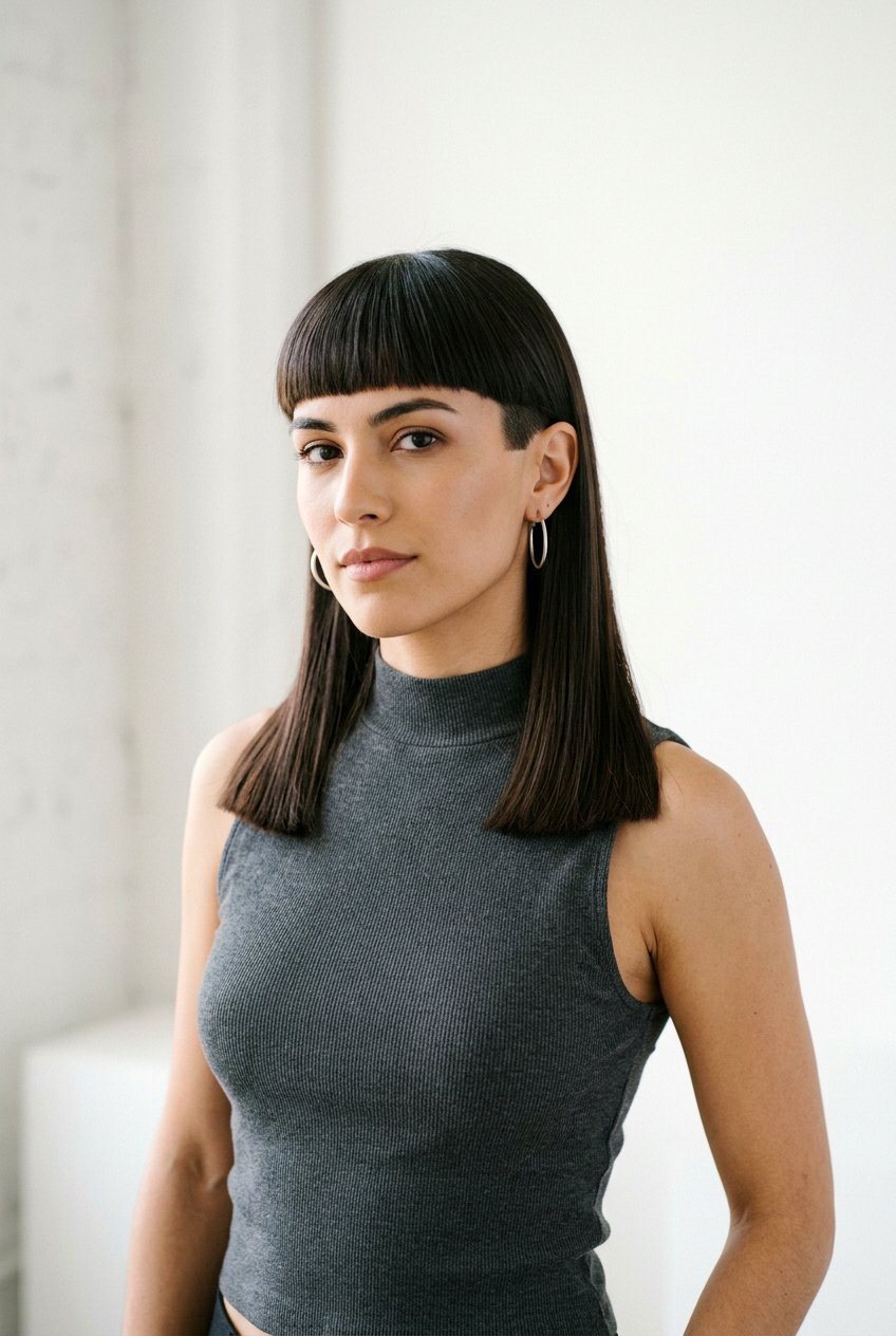 Blunt Mullet Haircut - 20 mullet haircut for women - 20 mullet haircut for women