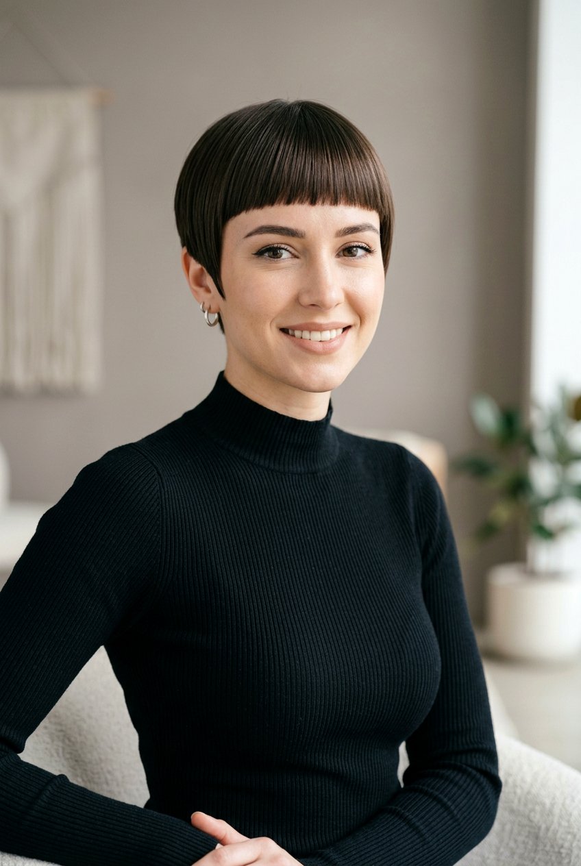 Blunt Pixie Cut - 20 blunt haircut for thin ends - 20 blunt haircut for thin ends