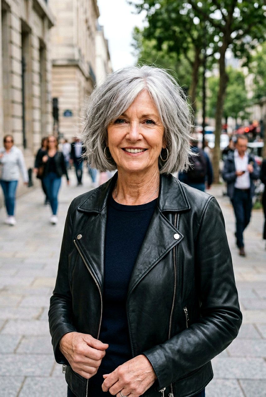 Blunt Shaggy Bob - 20 shaggy bob for older women - 20 shaggy bob for older women