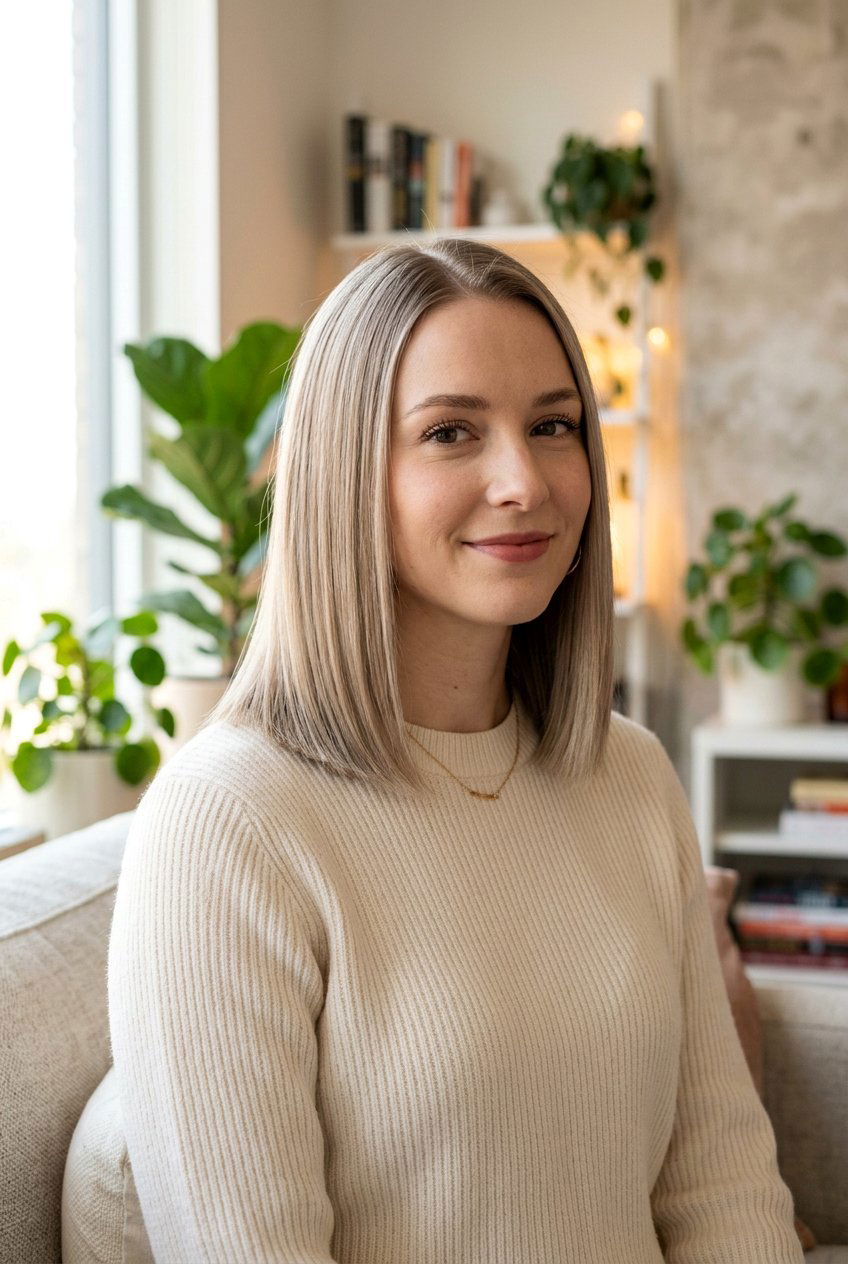 Blunt Shoulder Length Cut - 20 blunt haircut for thin ends - 20 blunt haircut for thin ends