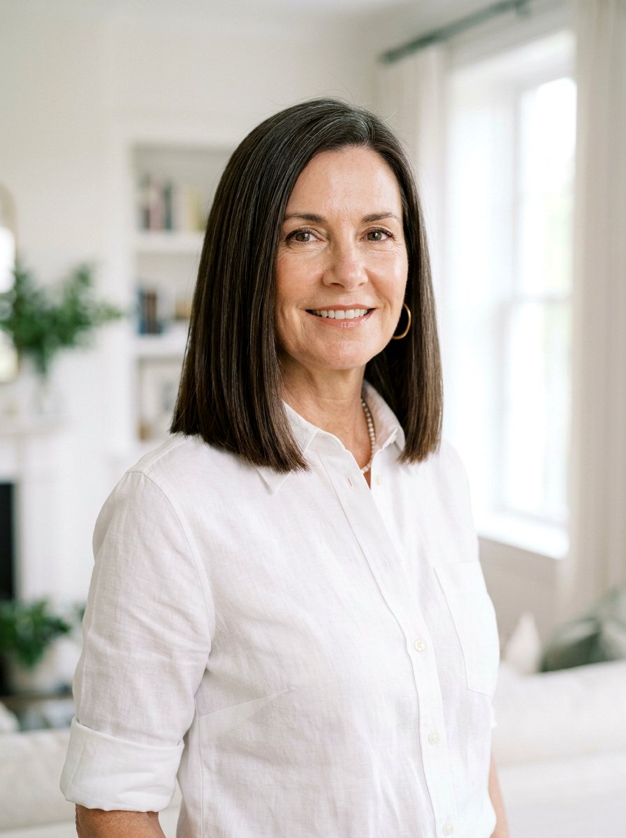 Blunt Shoulder Length Haircut - 20 trending haircut ideas for mature women - 20 trending haircut ideas for mature women