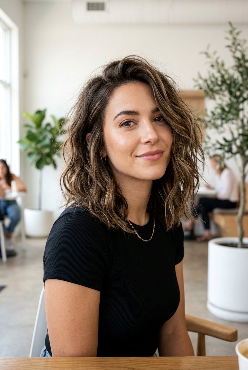 Blunt Shoulder Length Haircut Messy Waves - 20 blunt shoulder length haircut - 20 blunt shoulder length haircut