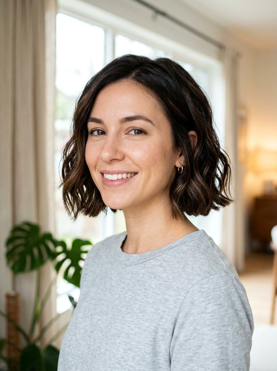 Blunt Textured Wavy Bob With Layers - 20 textured wavy bob with layers - 20 textured wavy bob with layers