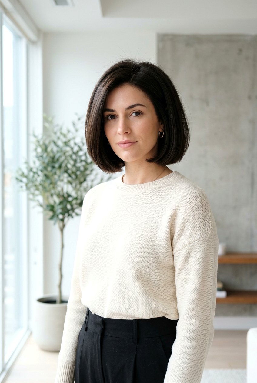 Blunt Voluminous Bob Haircut - 20 voluminous bob hairstyle - 20 voluminous bob hairstyle