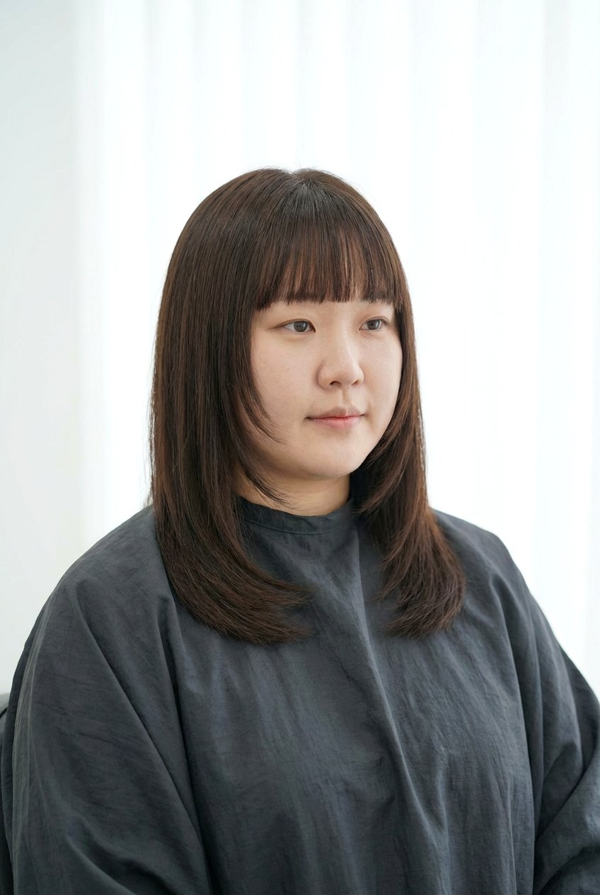 Blunt bangs with layers - 20 bangs for round face - 20 bangs for round face