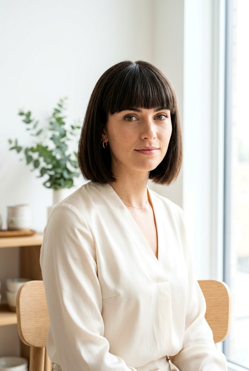 Blunt bob with bangs - 20 blunt bob for thick straight hair - 20 blunt bob for thick straight hair