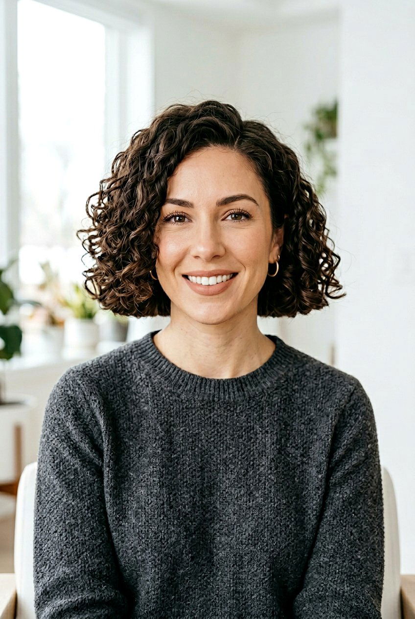 Blunt curly bob - 20 curly bob hairstyles - 20 curly bob hairstyles