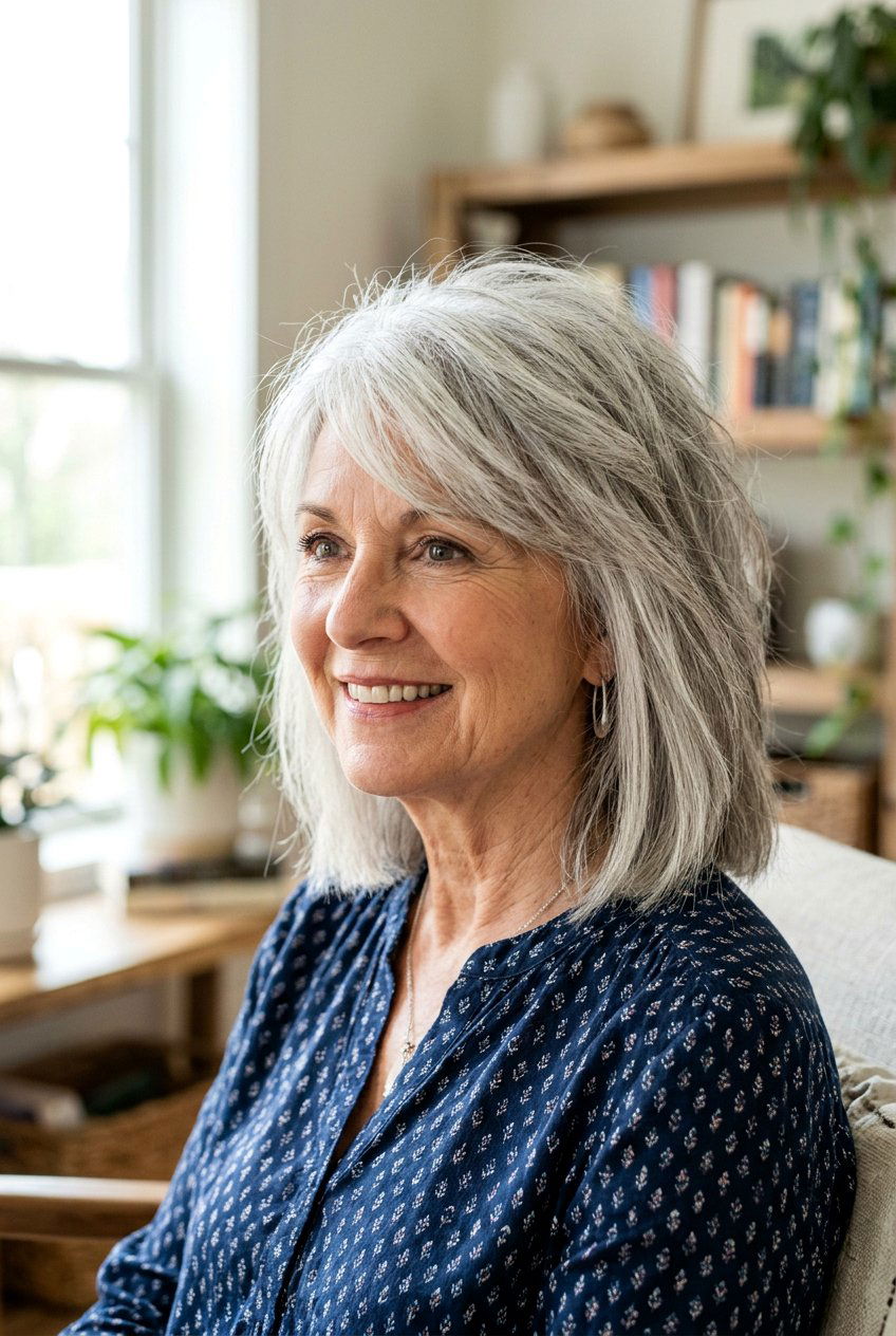 Blunt end shag - 20 shag haircuts for older women - 20 shag haircuts for older women