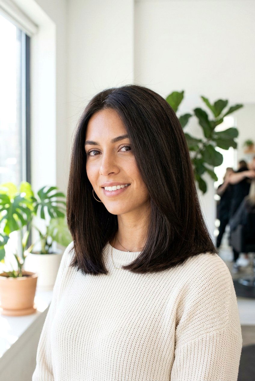 Blunt lob - 20 hairstyles for work - 20 hairstyles for work