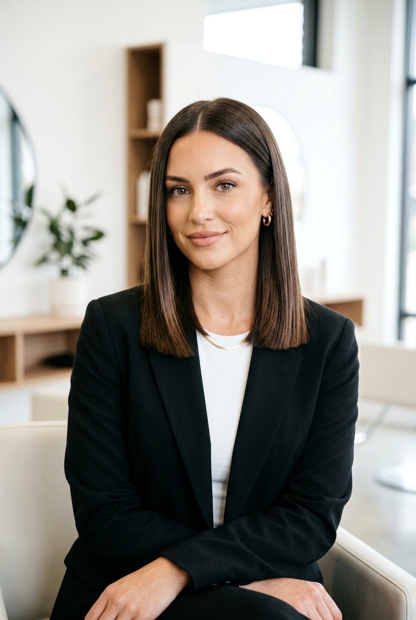 Blunt lob - 20 straight hairstyles for medium hair - 20 straight hairstyles for medium hair