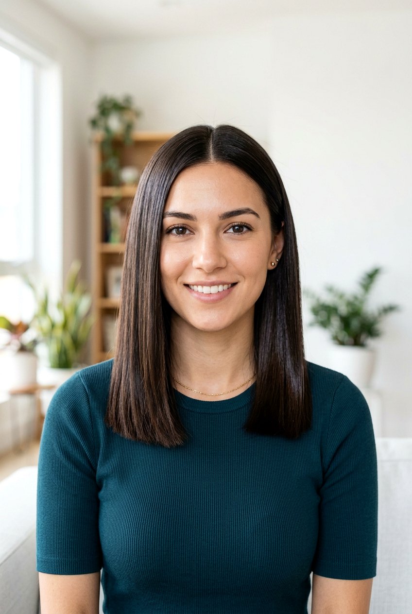 Blunt medium length cut - 20 low maintenance medium haircut - 20 low maintenance medium haircut