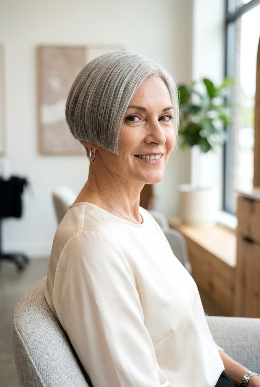 Blunt pixie cut - 20 modern pixie for women over 50 - 20 modern pixie for women over 50