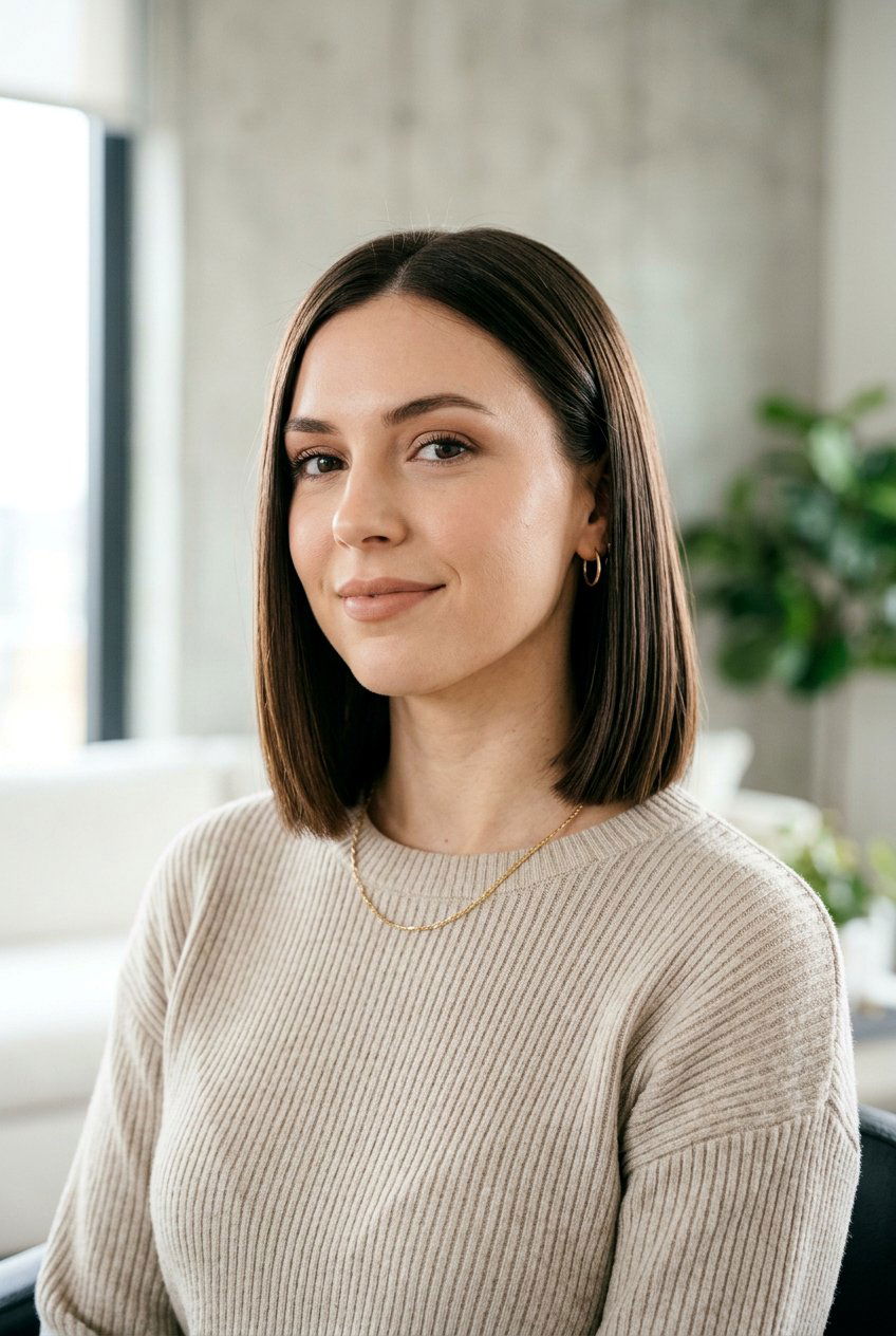 Blunt shoulder length bob - 20 shoulder length bob haircuts - 20 shoulder length bob haircuts