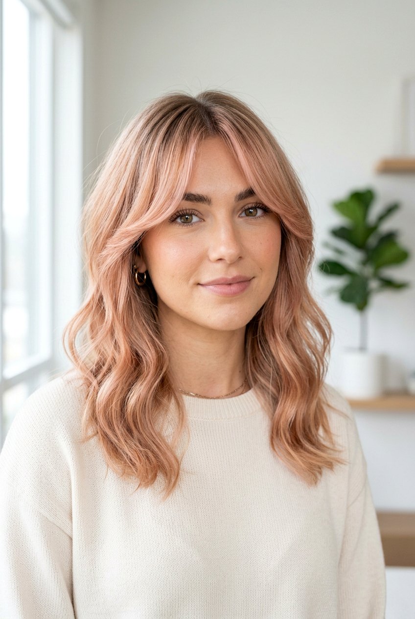 Blush Blonde Curtain Bangs Color - 20 blush blonde hair color - 20 blush blonde hair color