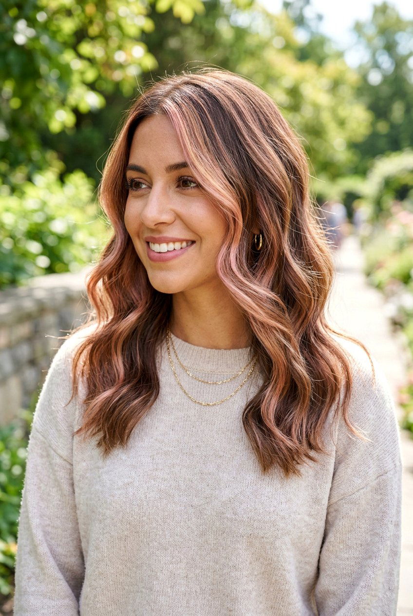 Blush Blonde Highlights on Brown Hair - 20 blush blonde hair color - 20 blush blonde hair color