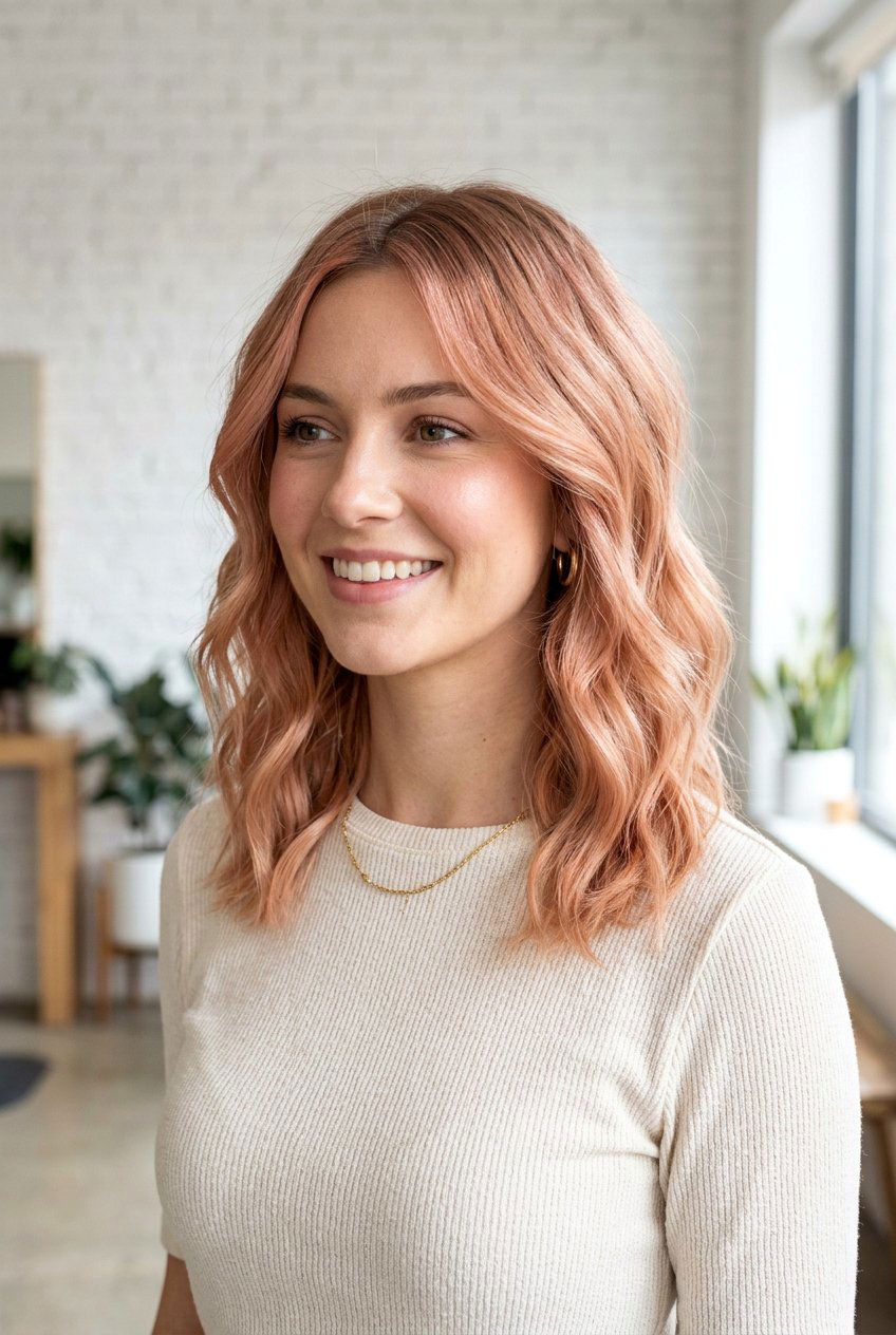 Blush Blonde Lob Color - 20 blush blonde hair color - 20 blush blonde hair color