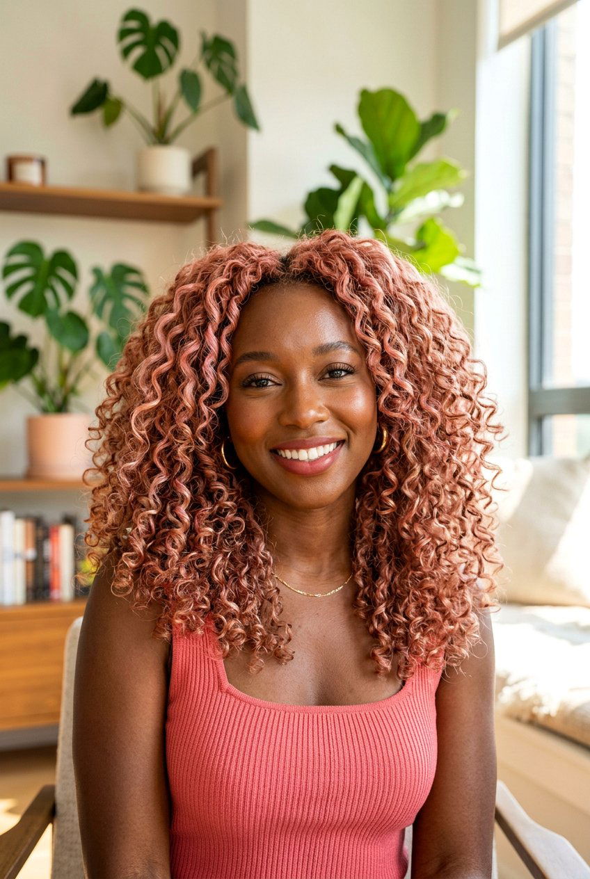 Blush Rose Gold Curly Hair - 20 blush rose gold hair color - 20 blush rose gold hair color