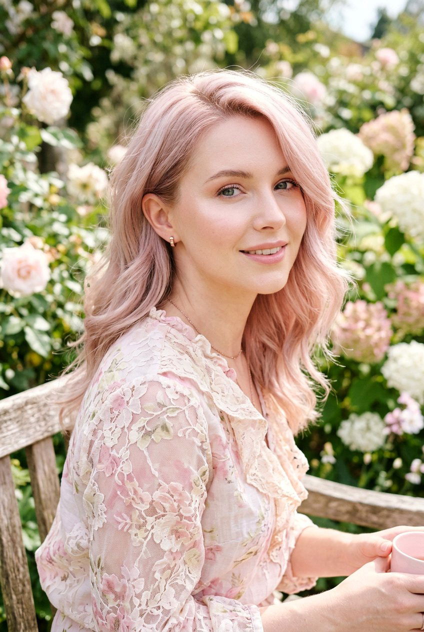 Blush Rose Gold For Fair Skin - 20 blush rose gold hair color - 20 blush rose gold hair color
